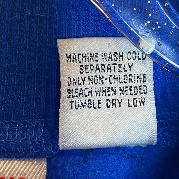 Vintage Disney Mickey Inc Womens Size Medium Blue Minnie Mouse Fleece Top - Picture 10 of 11